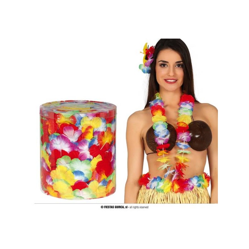 COLLANE HAWAIANE MULTICOLOR 25pz