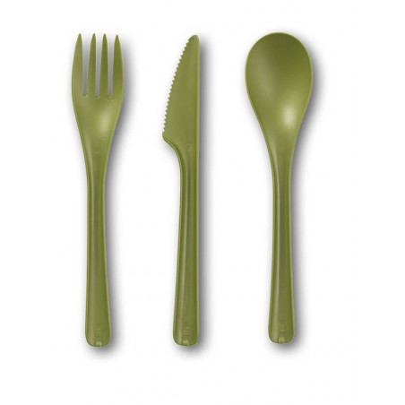 CUCCHIAIO CPLA BLOOM VERDE 17cm 25pz BIO COMPOSTABILE