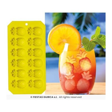 STAMPO IN SILICONE GHIACCIO FORMA ANANAS 11,5x22x5cm