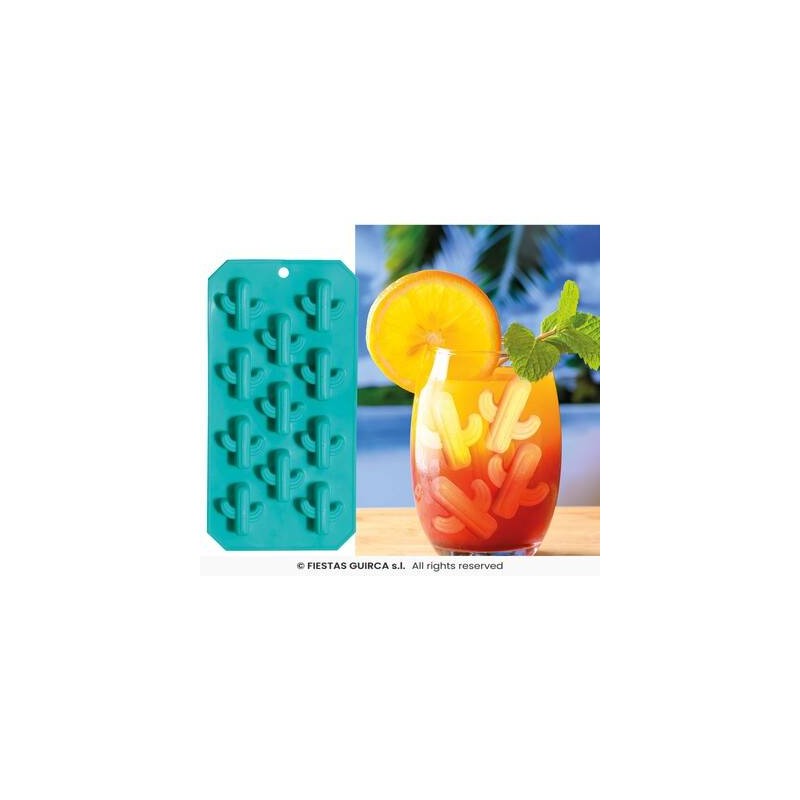 STAMPO IN SILICONE GHIACCIO FORMA CACTUS 11,5x22x5cm