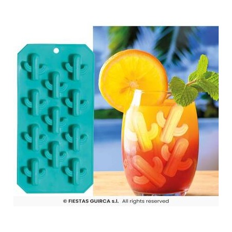 STAMPO IN SILICONE GHIACCIO FORMA CACTUS 11,5x22x5cm