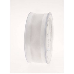 NASTRO ORGANZA BORDO RASO mm40x25mt BIANCO