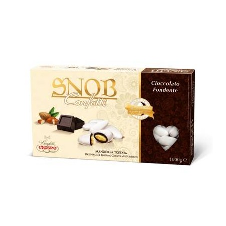 CONFETTI SNOB ALLA MANDORLA RICOPERTI DI CIOCCOLATO FONDENTE 1kg