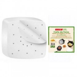 CARTA FORNO PER FRIGGITRICE AD ARIA 22x22cm 100pz