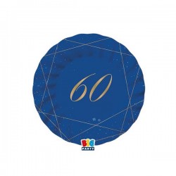 PIATTI ø20cm 60 ANNI BLUE GOLD 8pz