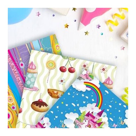 FOGLI CARTA REGALO 70x110 PIEGATI GENERICO SS.TI 1pz