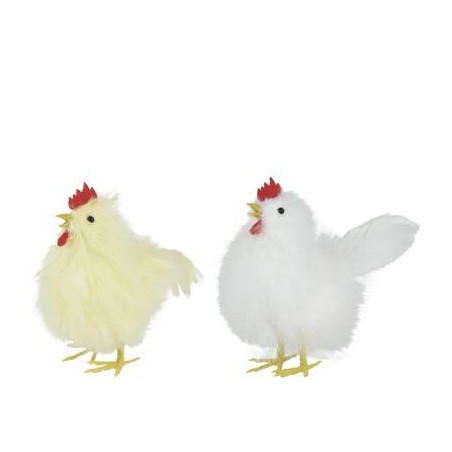 POLLO IN PIUMA 2COLORI ASS.TI 14cm