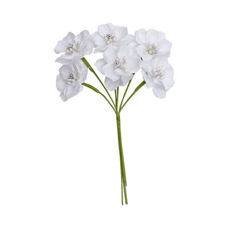 FIORE LANZAROTE ø4cm BIANCO 6pz