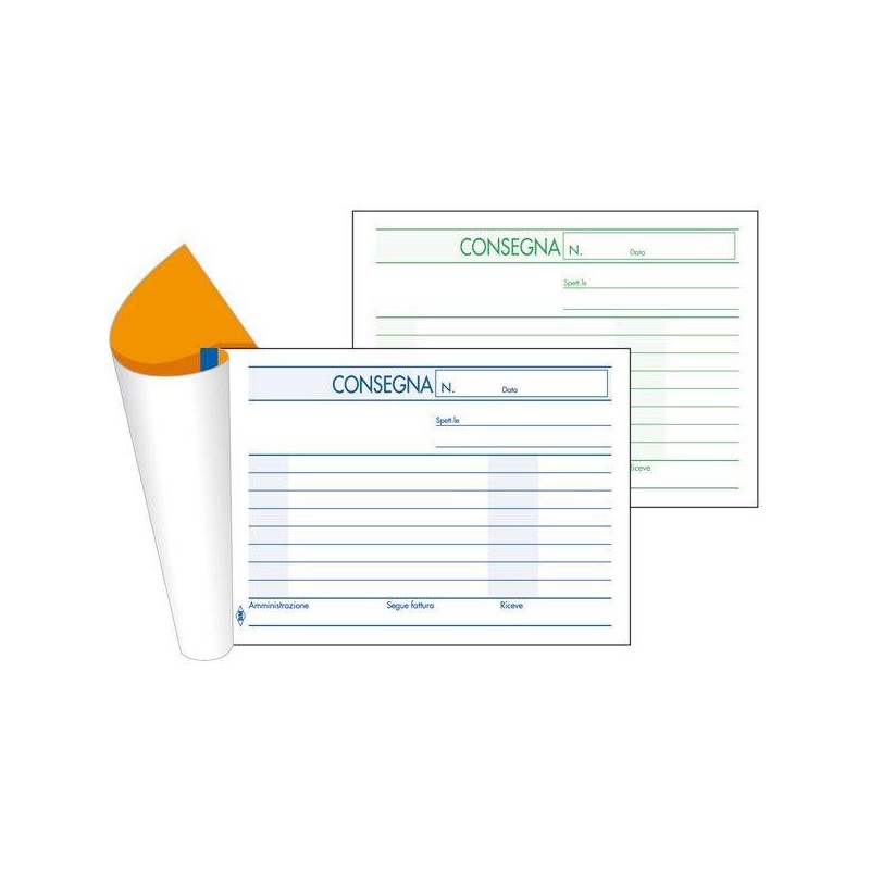 BLOCCO BUONI DI CONSEGNA 16,5x12 50fg 2COPIE 360 BM
