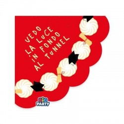 TOVAGLIOLI 33x33 LAUREA CON TORTA 16pz