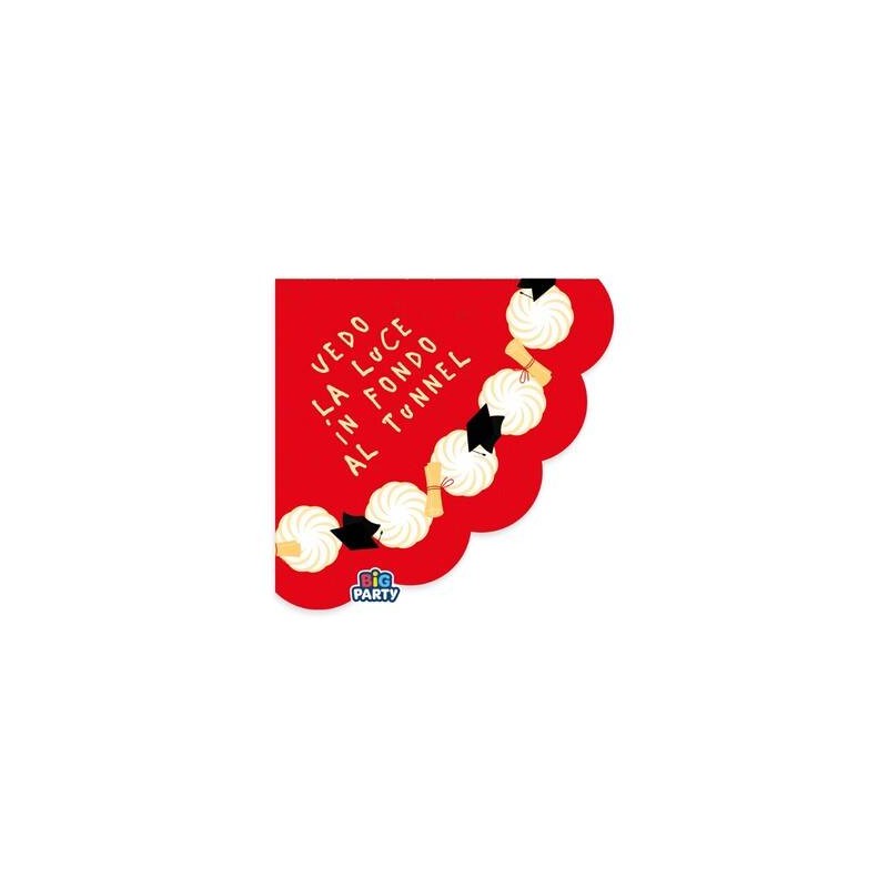 TOVAGLIOLI 33x33 LAUREA CON TORTA 16pz