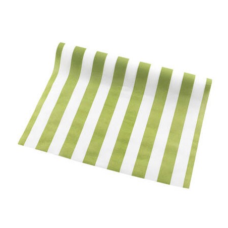 RUNNER AIRLAID 40x250cm RIGHE LIME