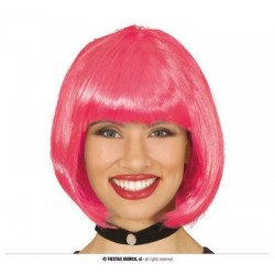 PARRUCCA CASCHETTO MEDIA LUNGHEZZA ROSA