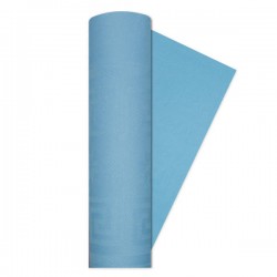 TOVAGLIA ROTOLO 1,20x5mt DAMASCATA CELESTE BIG PARTY