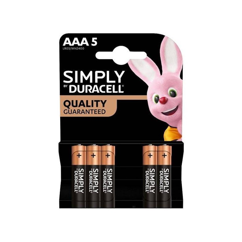 BATTERIE MINISTILO SIMPLY DURACELL AAA 5pz