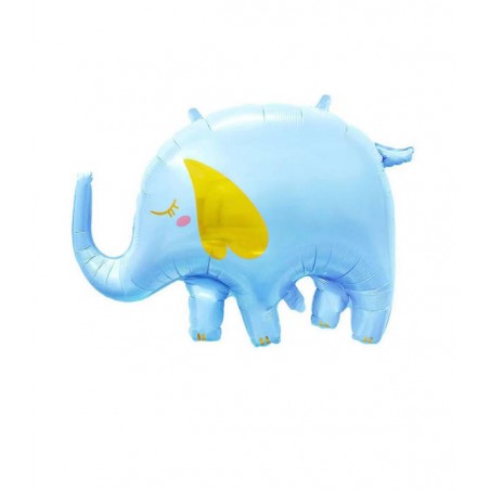 PALLONE MYLAR S/SHAPE 33 ELEFANTINO CELESTE 83cm