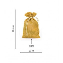 SACCHETTO ORGANZA PUDDING BAGS 23x30,5cm 7001-ORO 5pz