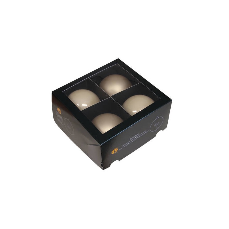 PALLINE VETRO ø100mm CHAMPAGNE COMBI 4pz