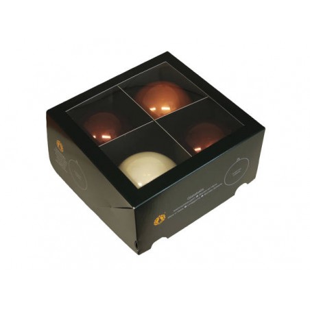 PALLINE VETRO ø100mm OPAL NATURAL 4pz