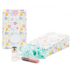 SACCHETTI CARTA FIORI CON BASE 12x21cm 8pz