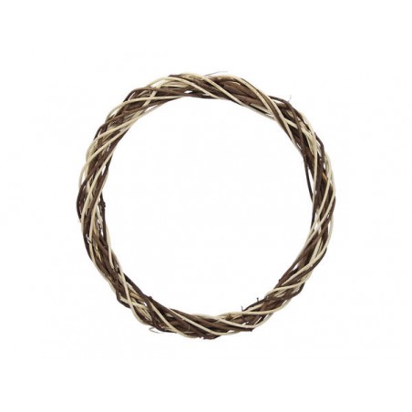 CORONE BICOLORE INTRECCIATE ø25cm 5PZ