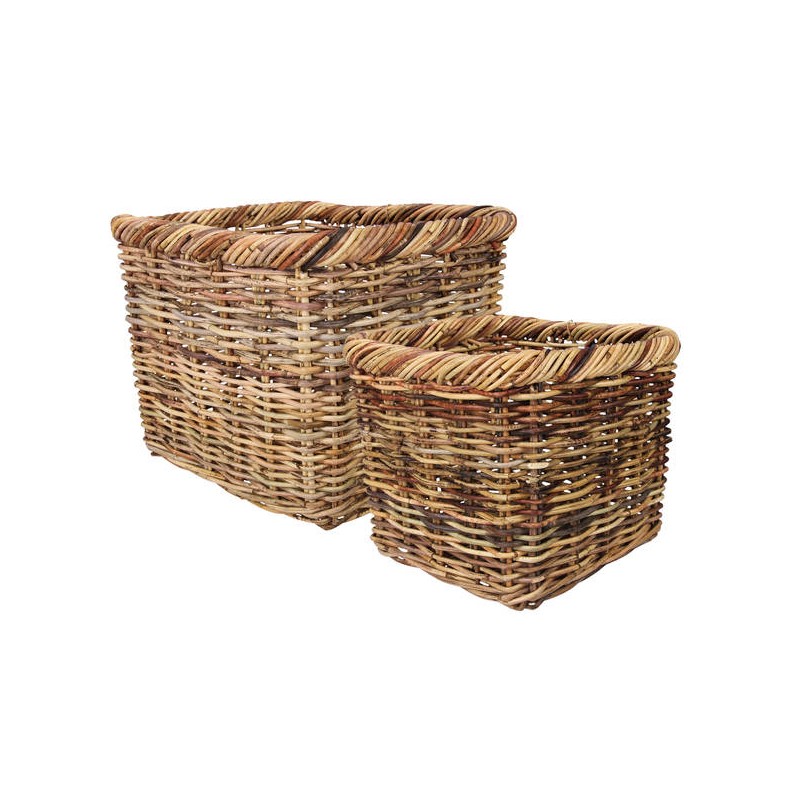 CESTO TIGER RATTAN SQUARE 40x36cm 2/2