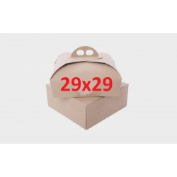 SCATOLA PORTA TORTA QUADRATA MIS.29x29x7 ECOLIFE