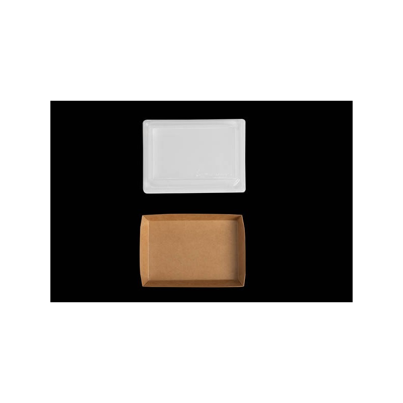 SUSHI BOX IN BAMBOO PAPER+PE 15x11x2,5cm 50pz