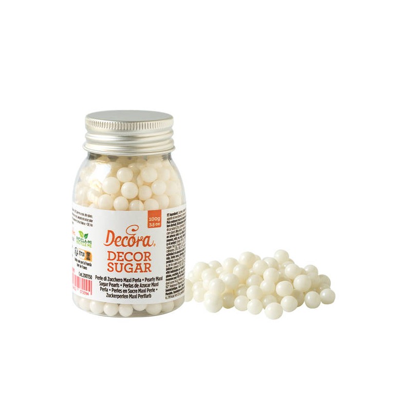 MAXI PERLE DI ZUCCHERO ø7mm PERLATO 100gr