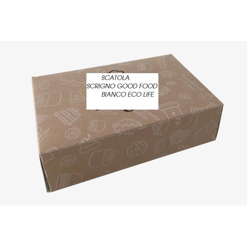 SCATOLA SCRIGNO 15,5x22,5x6,5cm GOOD FOOD BIANCO ECO LIFE