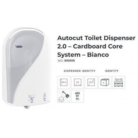 IDENTITY DISPENSER IGIENICA AUTOCUT 2.0 BIANCO ART.892505