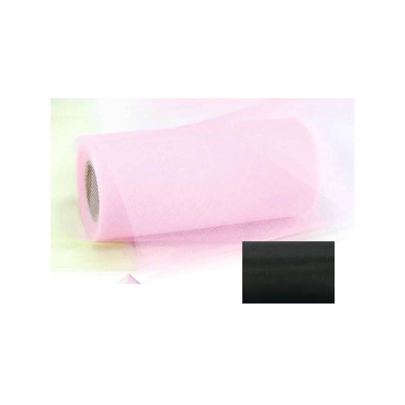 TULLE ROTOLO H.25 100mt COLOR STAR NERO
