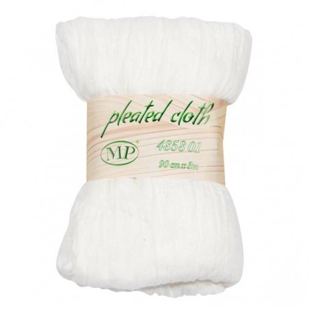 TESSUTO RUNNER PLEATED CLOTH cm90x3mt WHITE