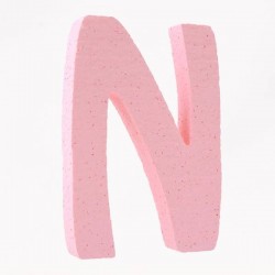 LETTERA POLISTIROLO PASTELLO mm120x90 N ROSA PASTELLO