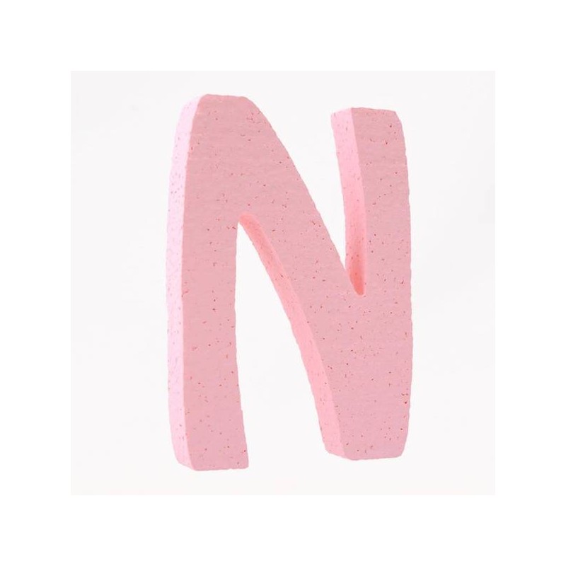 LETTERA POLISTIROLO PASTELLO mm120x90 N ROSA PASTELLO