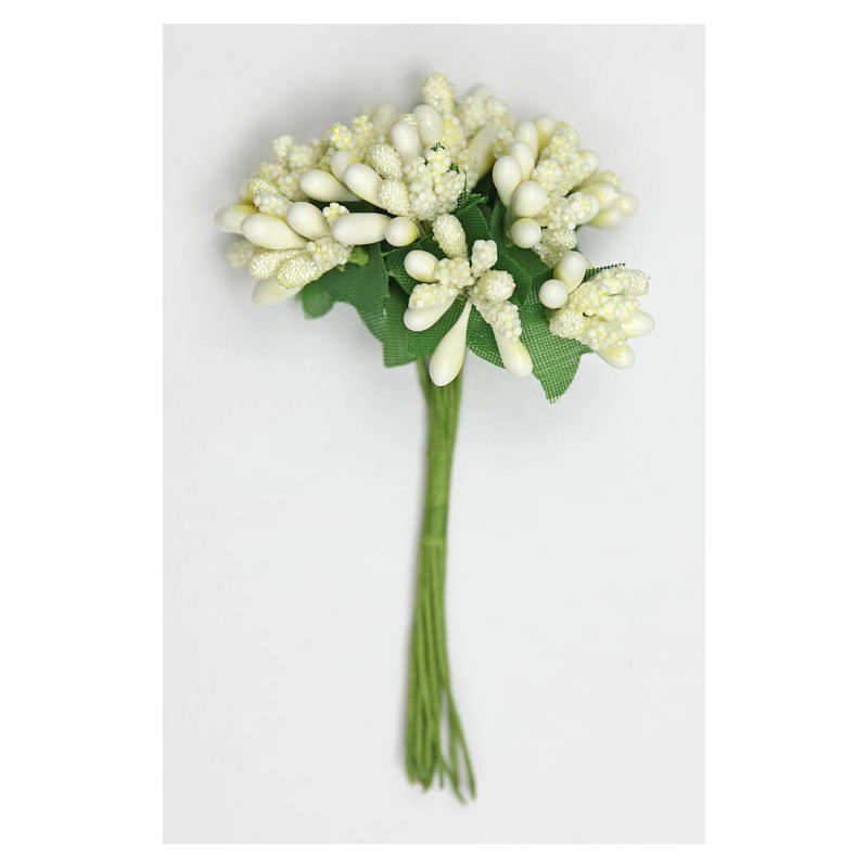 MINI BERRY SHINY 9cm CREMA mazzetto da 12pz