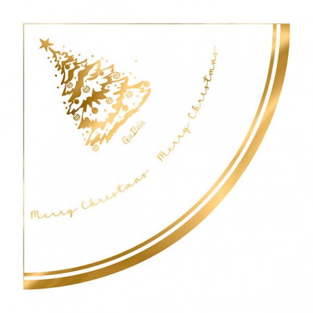 TOVGLIOLI 33x33 SMERLO TONDO MERRY CHRISTMAS TREE