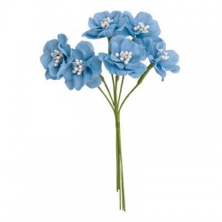 FIORE LANZAROTE ø4cm AZZURRO 6pz