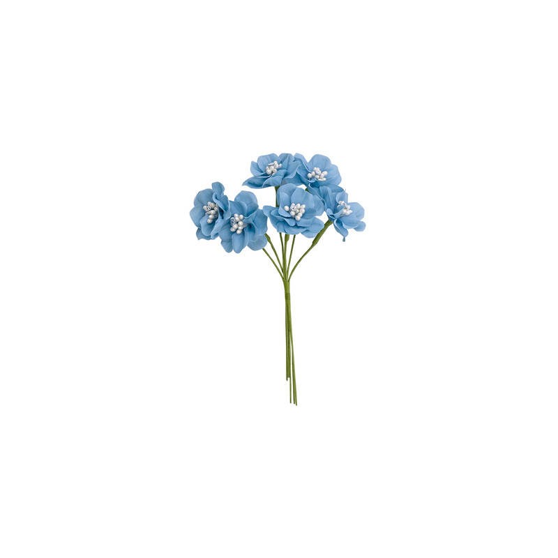 FIORE LANZAROTE ø4cm AZZURRO 6pz