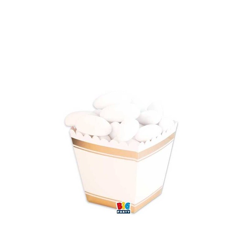 SWEETY BOX 4x5,5x4cm BORDO ORO 6pz