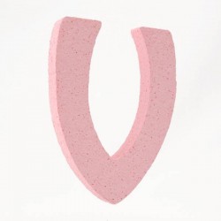 LETTERA POLISTIROLO PASTELLO mm120x90 V ROSA PASTELLO