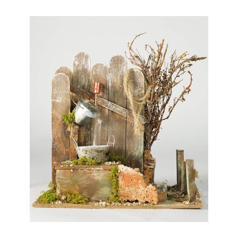 FONTANA CON POMPA 20x14x18cm