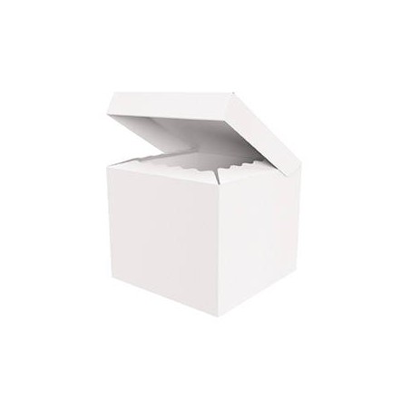 SCATOLA BAULETTO QUADRATELLA 30x30x25cm BIANCO PERLA PORTATA 8kg