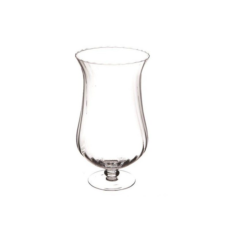 VASO VETRO OTTICO C/PIEDE H.40cm ø22,5cm 321-02-OPT