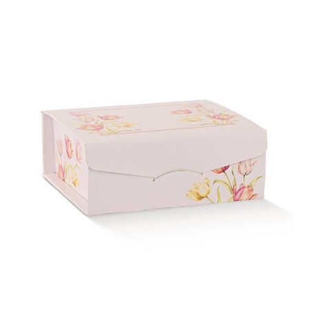 SCATOLA GIFT 23x23x10cm TULIPS