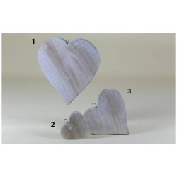 CUORE LEGNO CON SUPPORTO 35x32cm