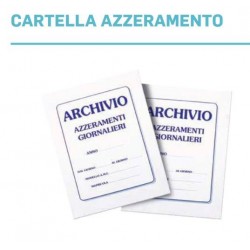 CARTELLETTE ARCHIVIO AZZERAMENTI FISCALI ANNUALE