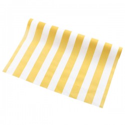 RUNNER AIRLAID 40x250cm RIGHE GIALLO