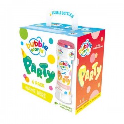 PARTY PACK BOLLE DI SAPONE BUBBLE 6pz