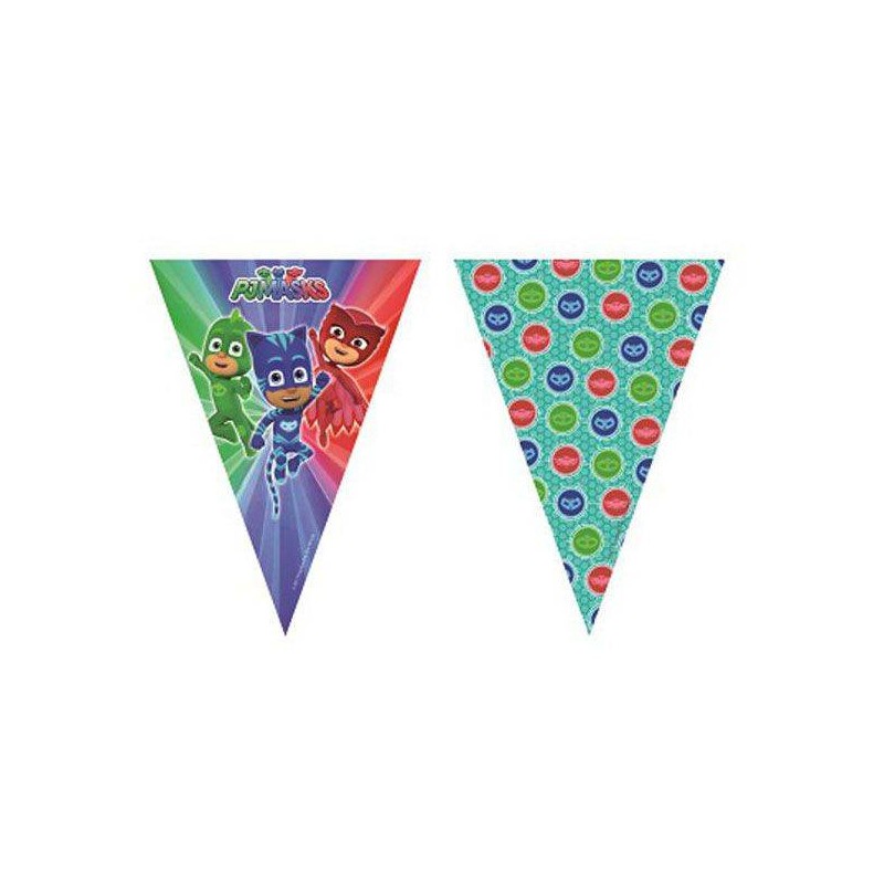 FESTONE BANDIERINE SUPER PIGIAMINI  PJ MASKS 2,3mt